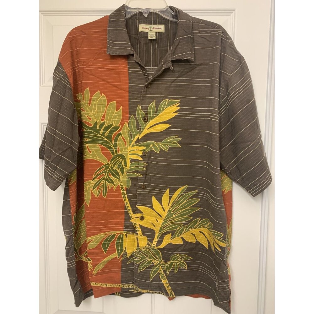 Tommy Bahama Tropical Silk Shirt‎ Size L Button Up